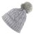 Bonnet - Gårda Saas-Fee Cable Knit Wool Mix Beanie (gris)