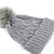Bonnet - Gårda Saas-Fee Cable Knit Wool Mix Beanie (gris)