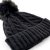 Bonnet - Gårda Saas-Fee Cable Knit Wool Mix Beanie (noir)