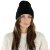 Bonnet - Gårda Bad Gastein Cable Knit Wool Mix Beanie (noir)