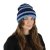 Bonnet - Gårda Lech Striped Wool Mix Beanie (bleu)