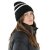 Bonnet - Gårda Les Deux Alpes Striped Merino Mix Beanie (noir/blanc)