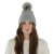 Bonnet - Gårda Saas-Fee Cable Knit Wool Mix Beanie (gris)