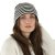Bonnet - Gårda Saint-Gervais Striped Wool Mix Beanie (marron/blanc)