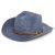 Chapeau de paille - Gårda Kos Western Hat (bleu)