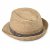 Chapeau de paille - Gårda Marzagan Raffia Trilby (naturel/bleu)