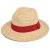 Chapeau de paille - Gårda Positano Fedora (naturel/rouge)