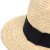 Chapeau de paille - Gårda Positano Fedora (naturel/noir)