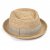 Chapeau de paille - Gårda Serreta Raffia Trilby (naturel clair/gris clair)