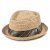 Chapeau de paille - Gårda Tarajal Raffia Trilby (naturel clair/gris)