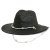 Chapeau de paille - Gårda Valencia Fedora (noir)