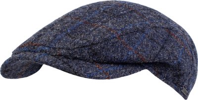 Casquette gavroche/irlandaise - Wigéns Ivy Contemporary Cap Harris Tweed Wool (Bleu)