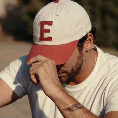 Casquette - Gårda Letter Cap 'E' (blanc/rouge)