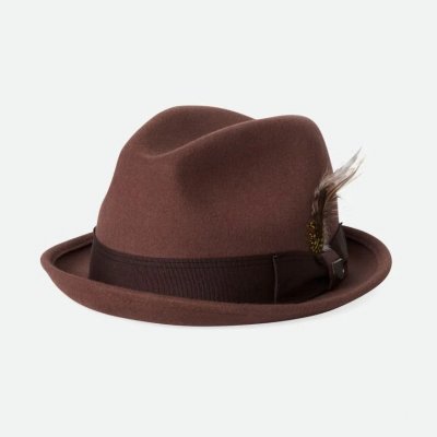 Chapeaux - Brixton Gain Fedora Wool (bison)