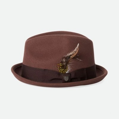 Chapeaux - Brixton Gain Fedora Wool (bison)