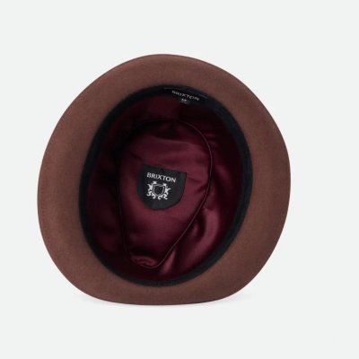 Chapeaux - Brixton Gain Fedora Wool (bison)