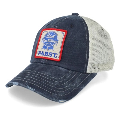 Casquette - American Needle PABST Orville Trucker (bleu/blanc cassé)