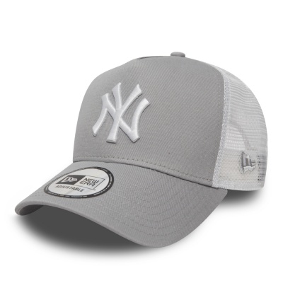 Casquette - New Era New York Yankees 9FORTY Trucker (gris/blanc)