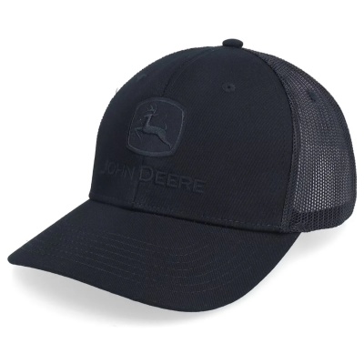 Casquette - John Deere Blackout TM Mesh Back Trucker (noir)