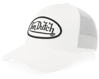 Casquette - Von Dutch Oval Patch Trucker (blanc)