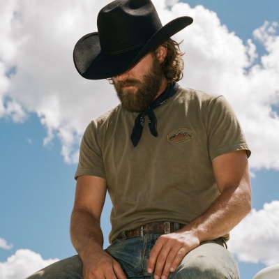 Chapeaux - Gårda Dubois Wool Felt Cowboy (noir)
