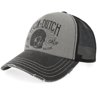 Casquette - Von Dutch Screen Print Trucker (gris)