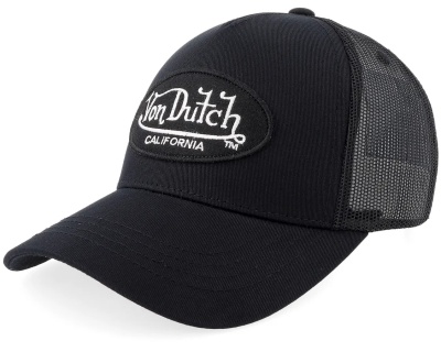 Casquette - Von Dutch Oval Patch Trucker (noir)