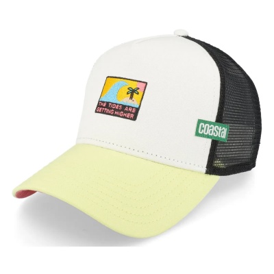 Casquette - Coastal HFT HigherTides Trucker (blanc/jaune/noir)