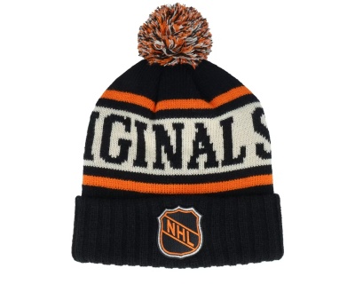 Bonnet - American Needle NHL Pillow Line Knit (noir/blanc/orange)