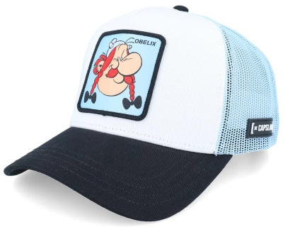 Casquette - Capslab Obelix Trucker (blanc/bleu clair/noir)