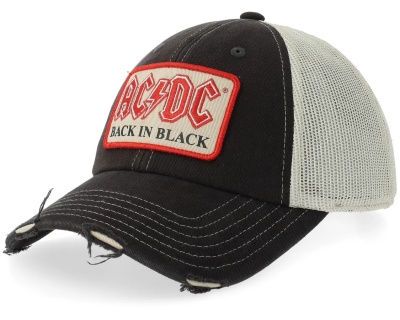 Casquette - American Needle ACDC Orville Trucker (blanc/noir)