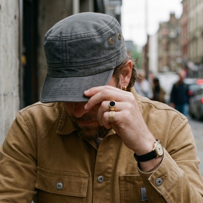 Casquette gavroche/irlandaise - Gårda Viper Army Cap (noir)