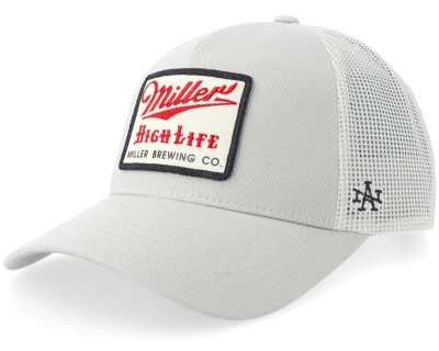 Casquette - American Needle Miller High Life Trucker (blanc cassé)