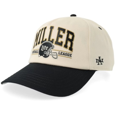 Casquette - American Needle Miller Lite Football Roscoe Cap (blanc cassé/noir)