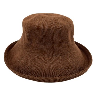 Chapeaux - Jacaru Knitted Bucket Hat (Marron)