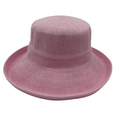 Chapeaux - Jacaru Knitted Bucket Hat (rose)