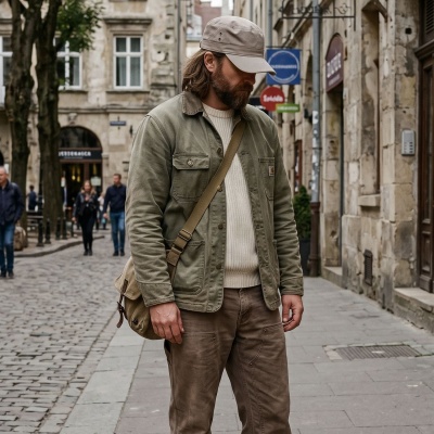 Casquette gavroche/irlandaise - Gårda Army Cap (khaki)