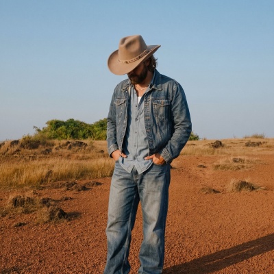 Chapeaux - Gårda Bowmont Crushable Wool felt Western hat (greige)