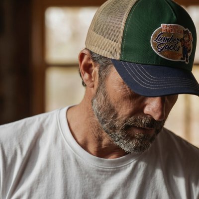 Casquette - Black River Fox Trucker (vert/beige/bleu)