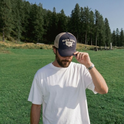 Casquette - Black River America Trucker (marine/crème)