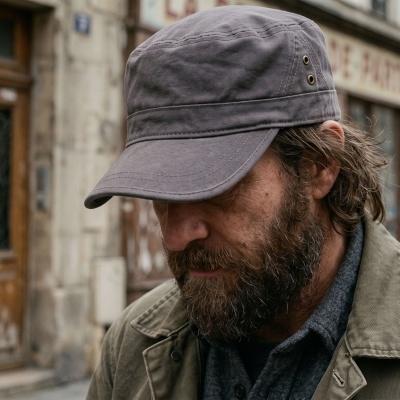 Casquette gavroche/irlandaise - Gårda Army Cap (gris)