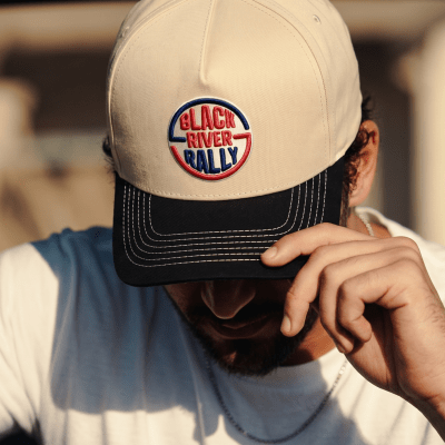 Casquette - Black River Rally Cotton Snapback (crème/noir)