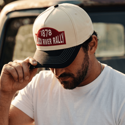 Casquette - Black River Louisville Cotton Snapback (blanc cassé/noir)