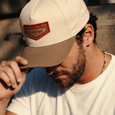 Casquette - Black River Crew Cotton Snapback (blanc cassé/kaki)