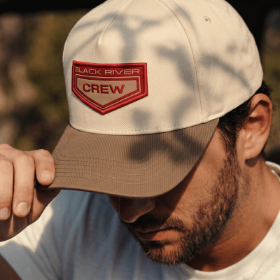 Casquette - Black River Crew Cotton Snapback (blanc cassé/kaki)