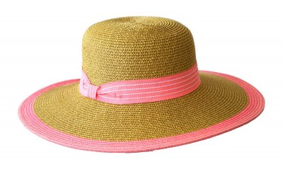 Chapeaux - Jacaru Ribbon Detail Hat (rose/beige)