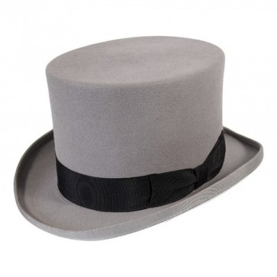 Chapeaux - Jaxon Victorian Top Hat (gris)
