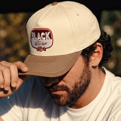 Casquette - Black River Charleston Cotton Snapback (blanc cassé/kaki)