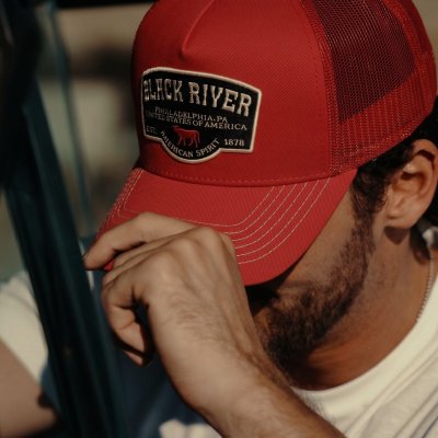 Casquette - Black River Foundry Trucker (rouge)