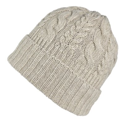 Bonnet - Gårda Villars Cable Knit Wool Mix Beanie (beige)
